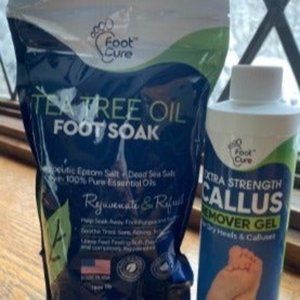 Tea Tree Foot Soak & Callus Remover Gel Kit - Extra Strength Callus Remover Gel